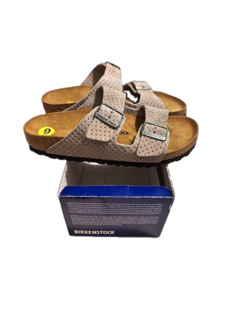 Birkenstock Arizona Big Buckle Dual Strap Suede Sandals Size 9/ EU 40   NEW
